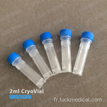 2 ml tube en plastique cryogénique CE